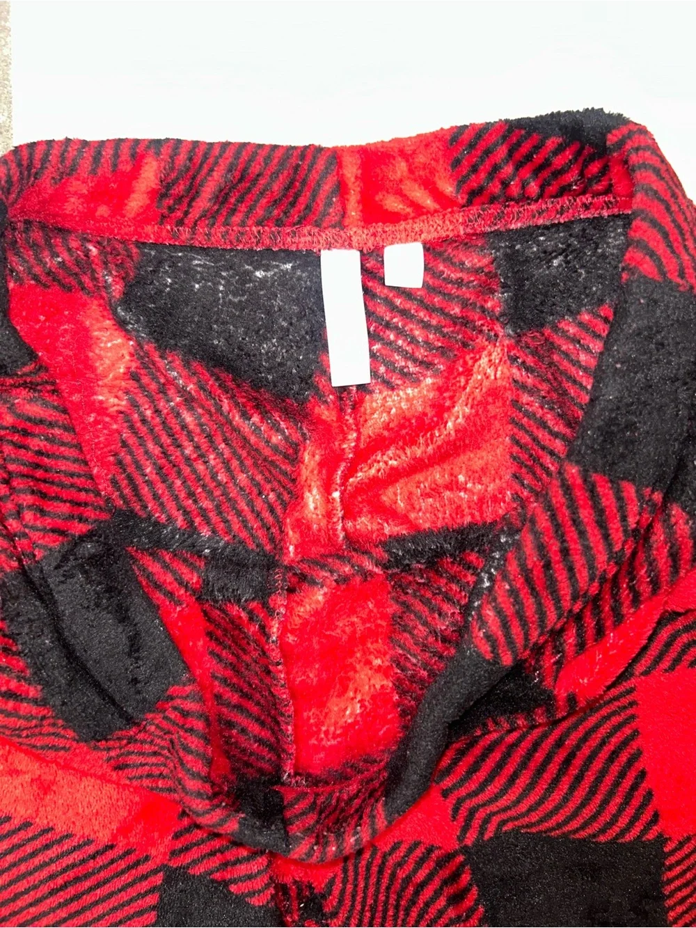 Kids Red and Black Buffalo Plaid Hooded Pajama Set